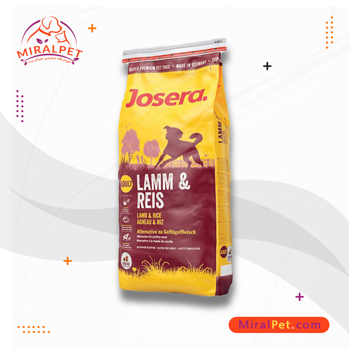 غذای خشک سگ جوسرا با طعم گوشت بره و برنج Josera Lamm Reis وزن 12.5 کیلوگرم
